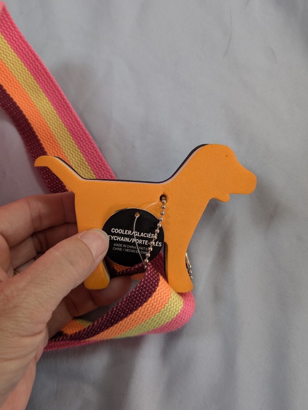NWT Victoria’s Secret PINK Insulated Mini Cooler Bag + Dog Keychain - Picture 5 of 7
